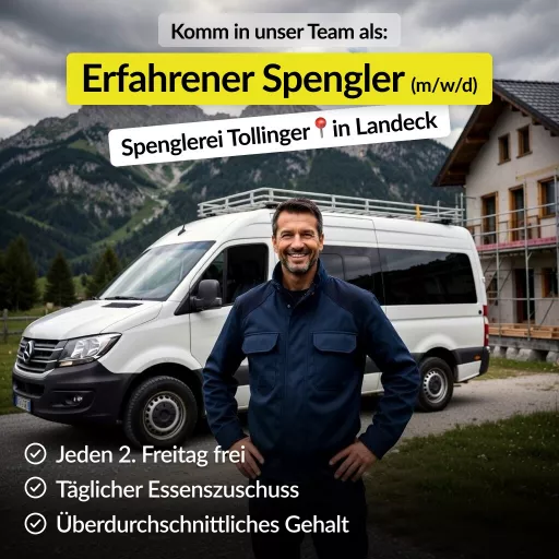 Erfahrene Spengler, Karriere, Tollinger GmbH, Tirol